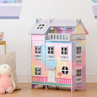 Wooden Dollhouse Assembled | Wayfair